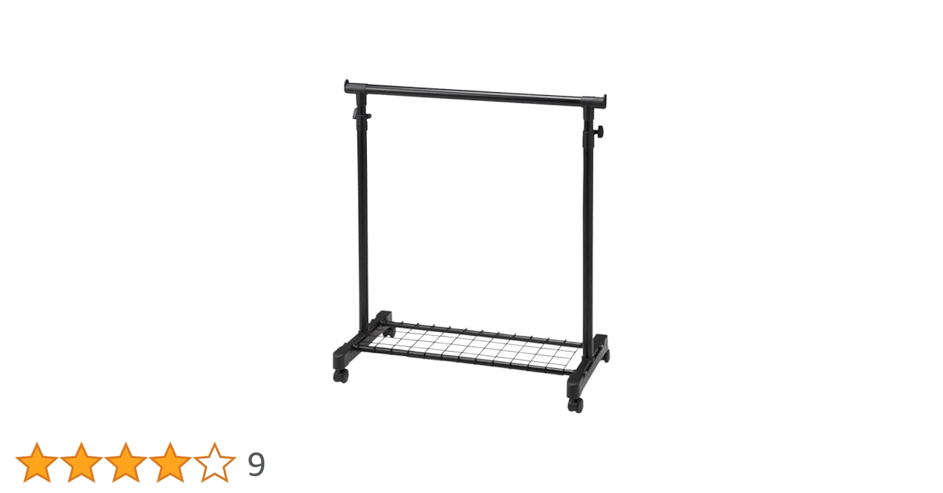 Amazon｜カインズ(CAINZ) N56 収納棚付きハンガーラック 幅80.1